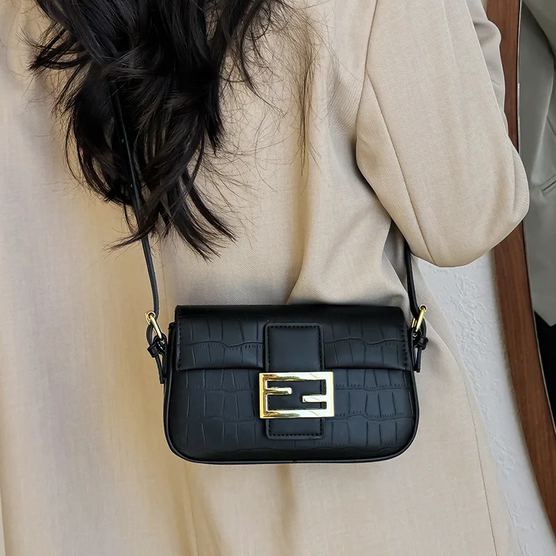 

​Designer Inspired 2025 Square Bag, Women's Chic Stone Pattern Crossbody, Elegant Underarm Sling, Unique​