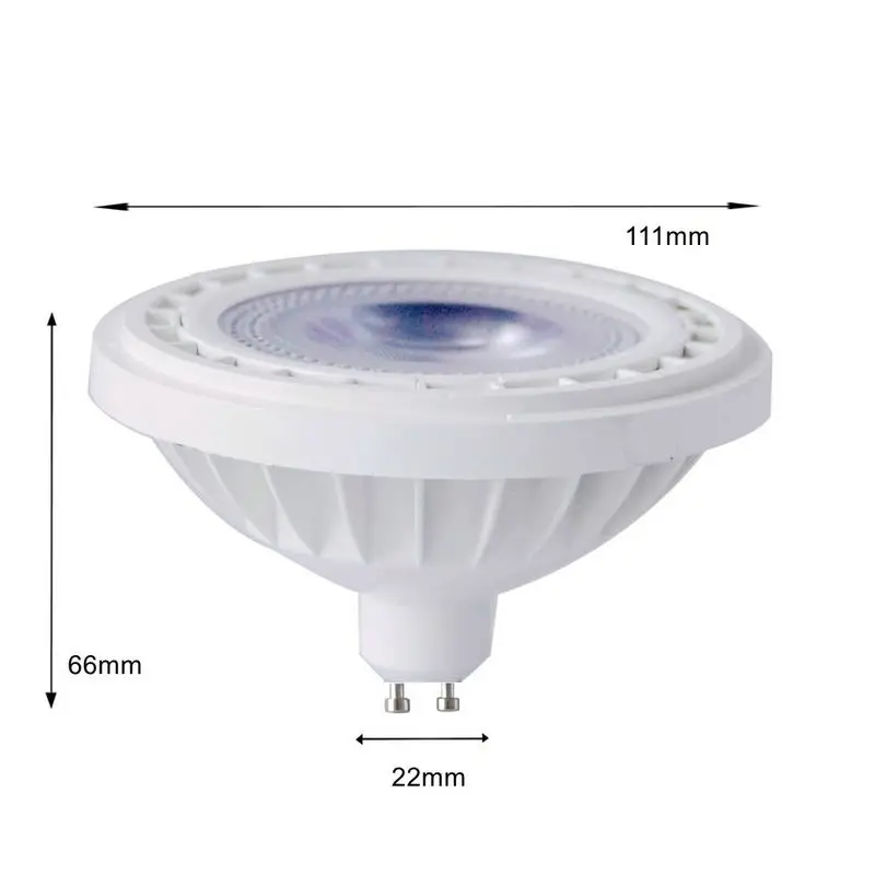 LED AR111 15W G53 GU10 DC12V or AC85V-265V COB AR111 LED Spotlight