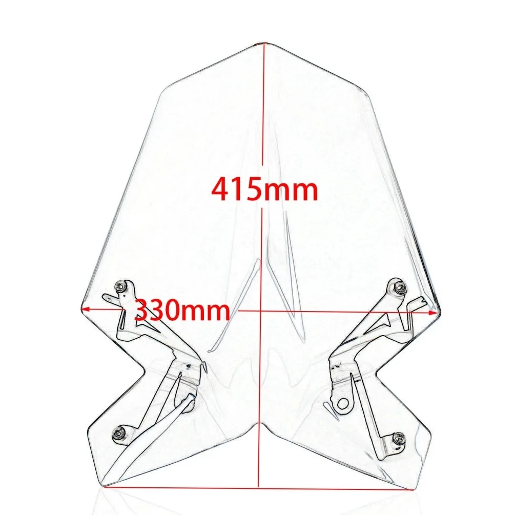 For Duke 790 2017-2024 Front Wind Shield Screen Air Deflector For KTM Duke890 2021-2023 Duke790 Windscreen Motorcycle Windshield