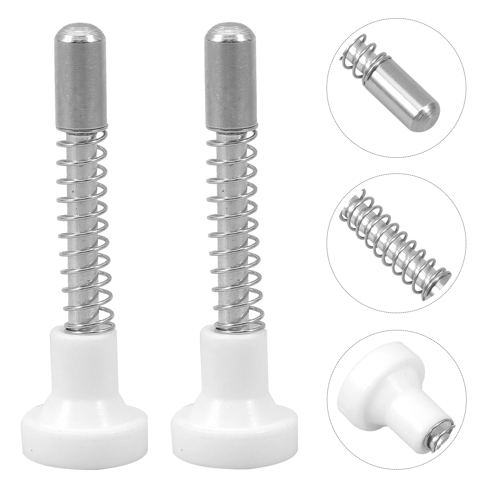 

4pcs Crib Latch Spring Loaded Latches Replacement Window Screen Pin Bed Fastening Fittings Mini Criblatch Plunger Latches