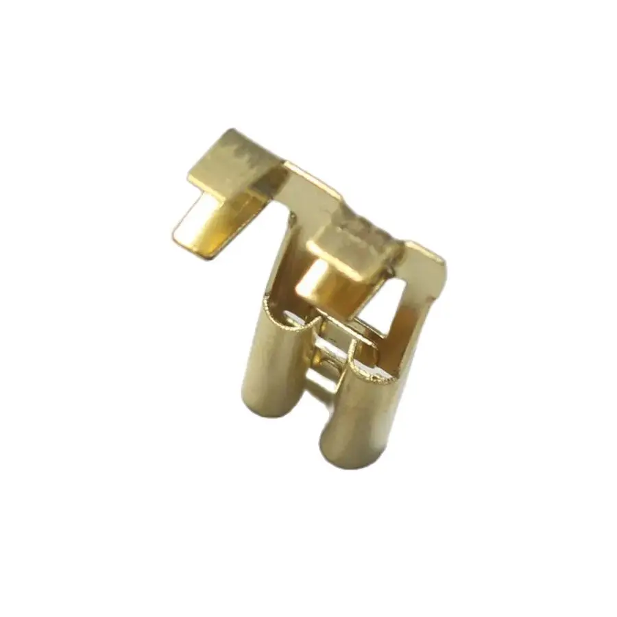 20Pcs 6.3mm Curved Crimp Spade Terminal Connection 6.3 mm Flag Copper Terminals Adaptor Connector Car Auto Boat Modified parts