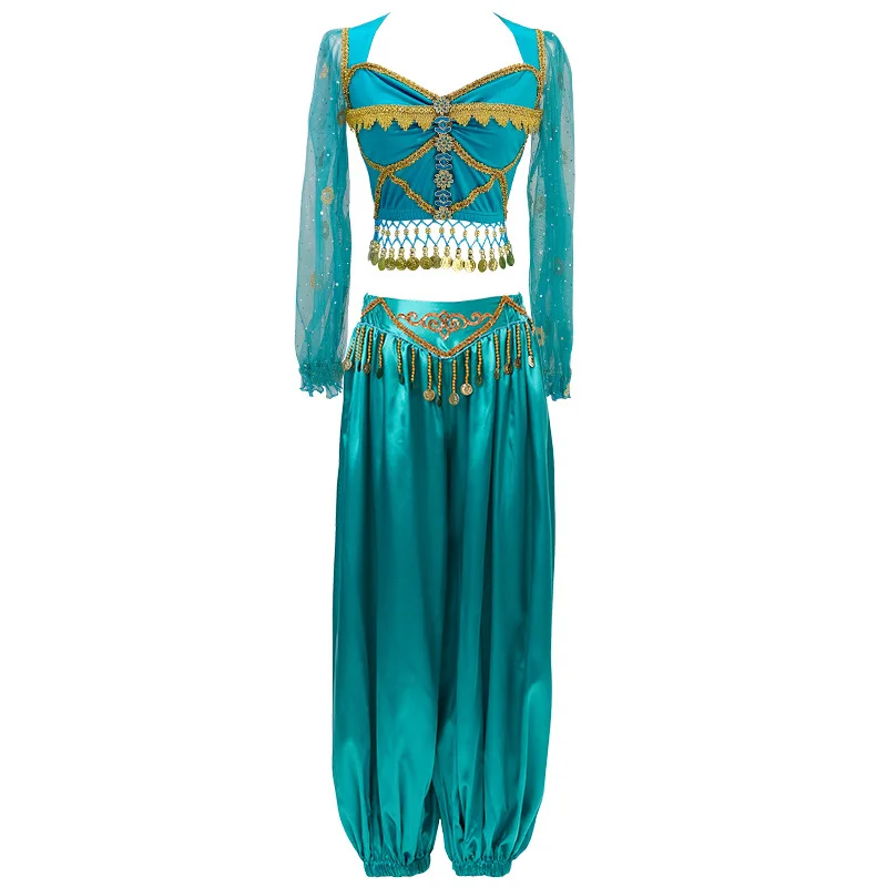 Halloween Belly Dancewear Indian Dance Big Dress Exotic Dance Performance Costume Set for Women Fantasia Feminina Dance Clothes