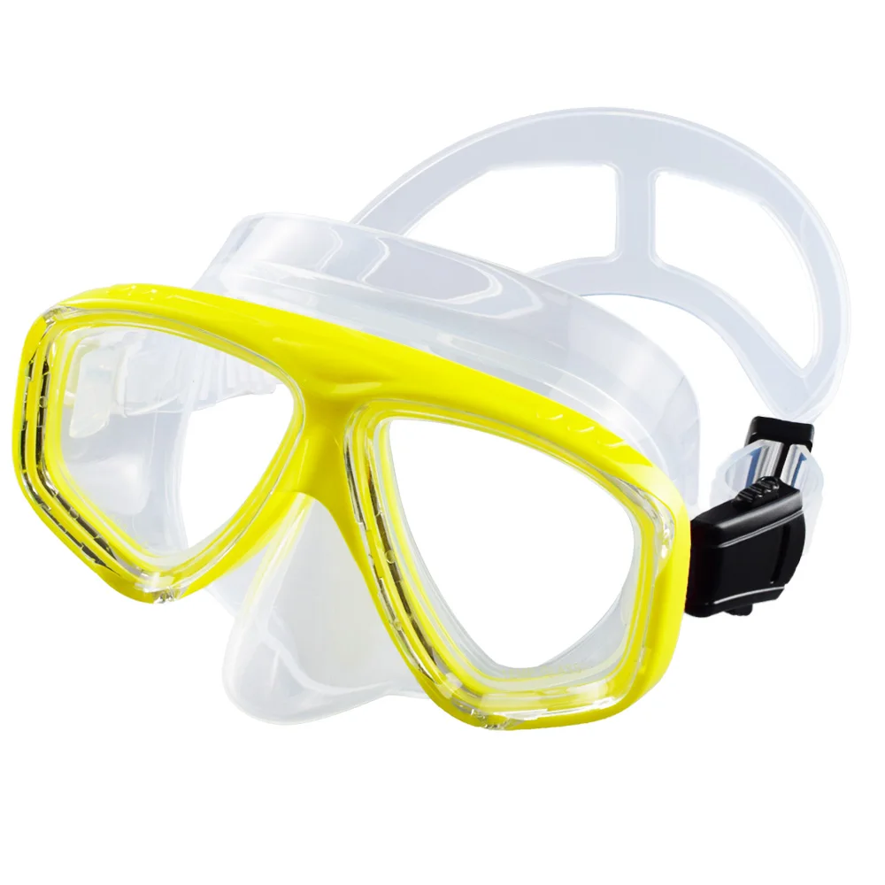 Scuba Optische Gehärtete Brille Tauchmaske Erwachsene Myopie Schwimmen Googles Kurzsichtige Gläser Kurzsichtigter Silikonrock – Detail 11