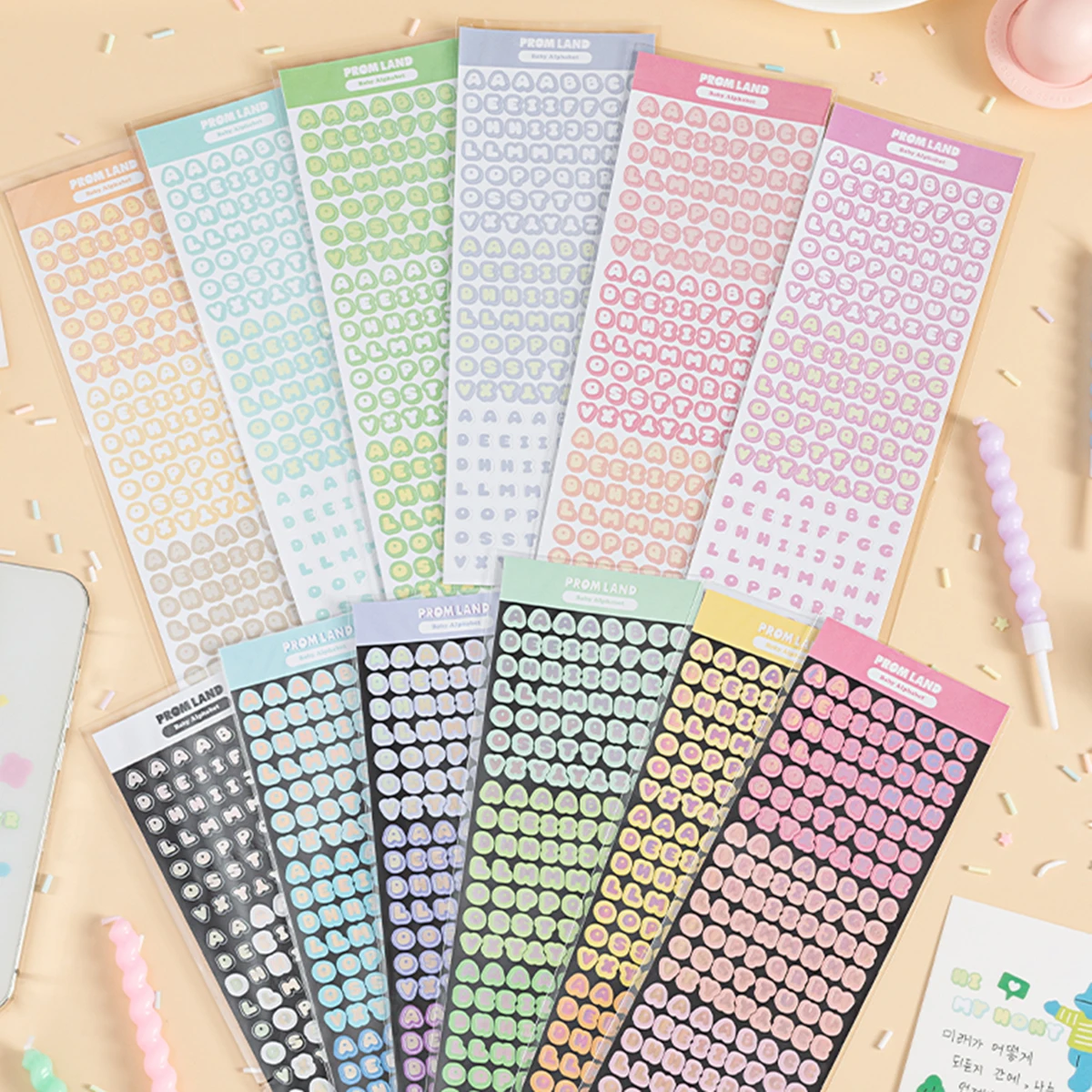 1PC Creative Alphabet and Number Stickers, Retro DIY Journal Stickers, Gift Scrapbook Decorations, Gifts for Friends