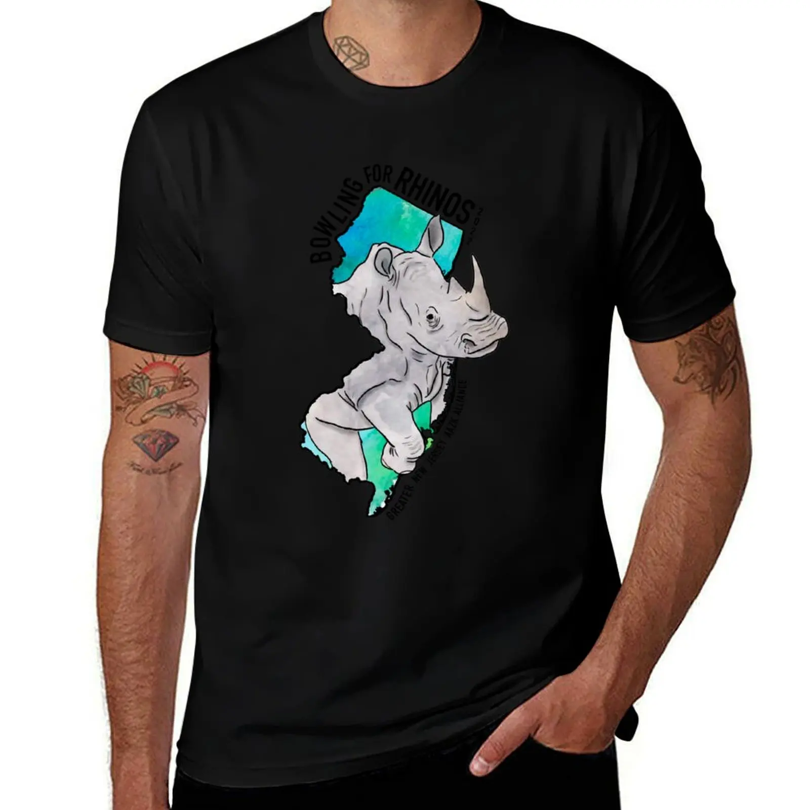 Bowling For Rhinos 2022 T-Shirt Casual All Match Short Sleeve T-Shirt