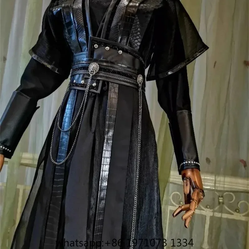 Mo Ran cosplay costume, ancient costume, black suit, Xiao Ce, Chang Geng, Gu Yun, Zhou Hui, Jin suit, Hei Shui, He Xuan cosplay,