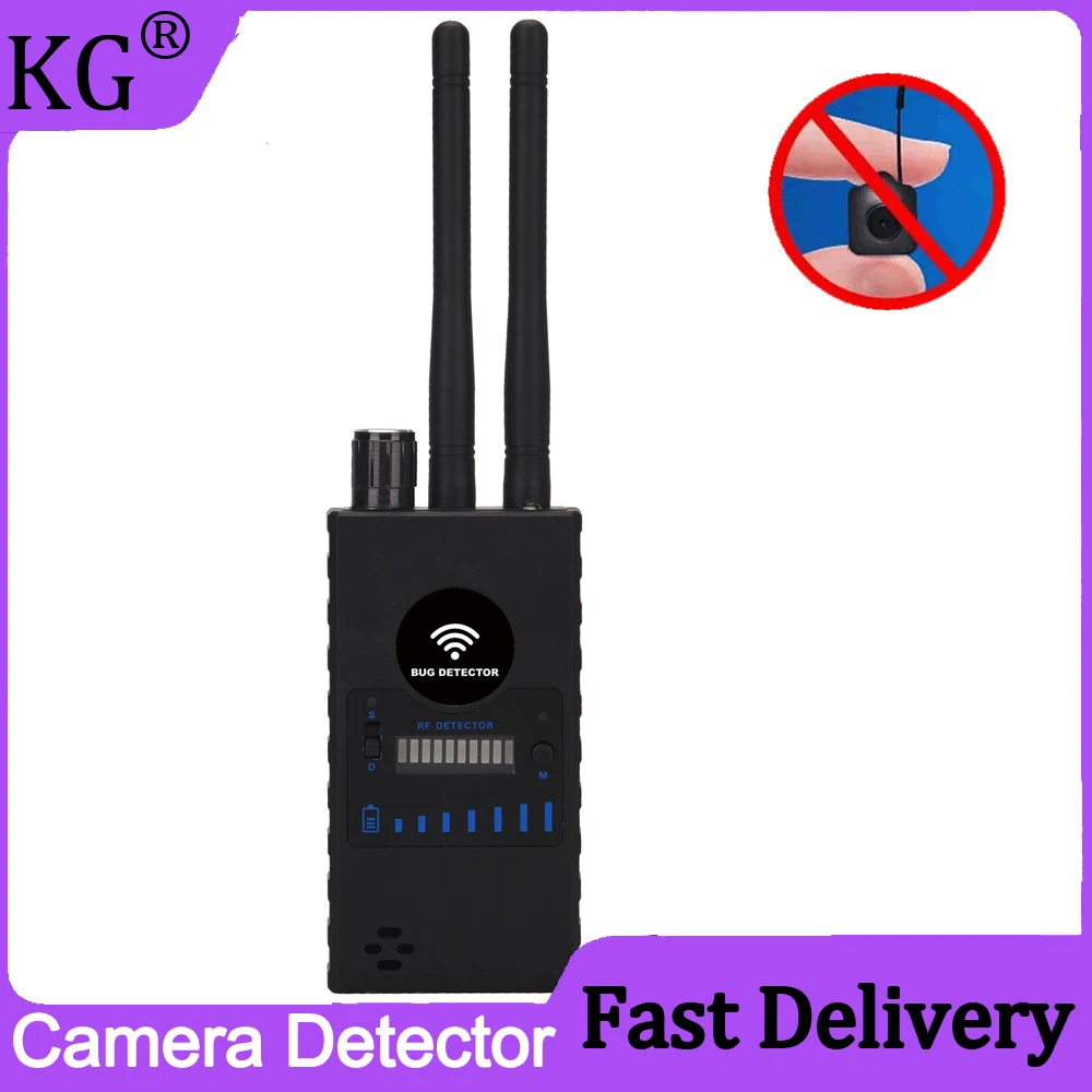 G528B Wireless Anti-Spy RF Signal Detector GSM Bug Radio Scanner GSM Finder Device Audio Spy Gadgets Things Device Detector