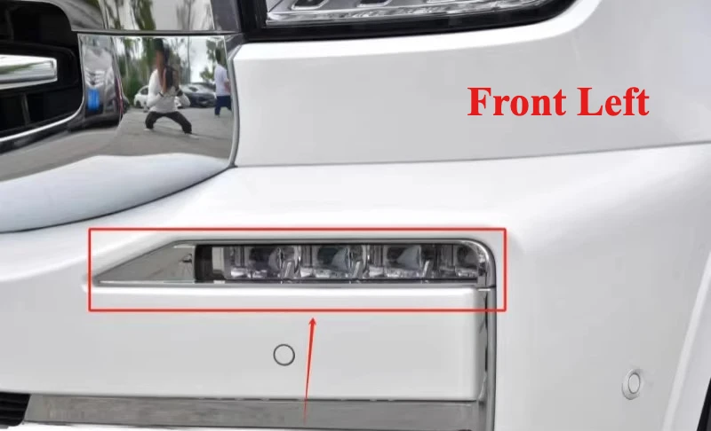 

Left Right 1pc Front Bumper Fog Light Frame Decorative Electroplated Bright Strip for Great Wall Tank 500 2023 2024 2025