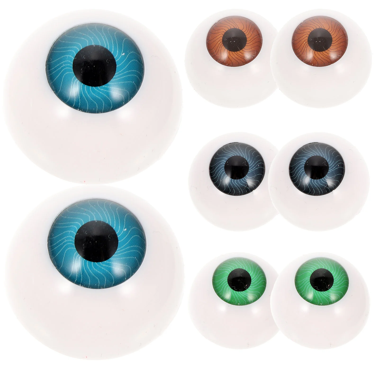 

Toyandona Plastic Eyeballs Doll Eyeballs Fake Eyeballs Half Round Acrylic Eyes Diy Doll Crafts Halloween Props