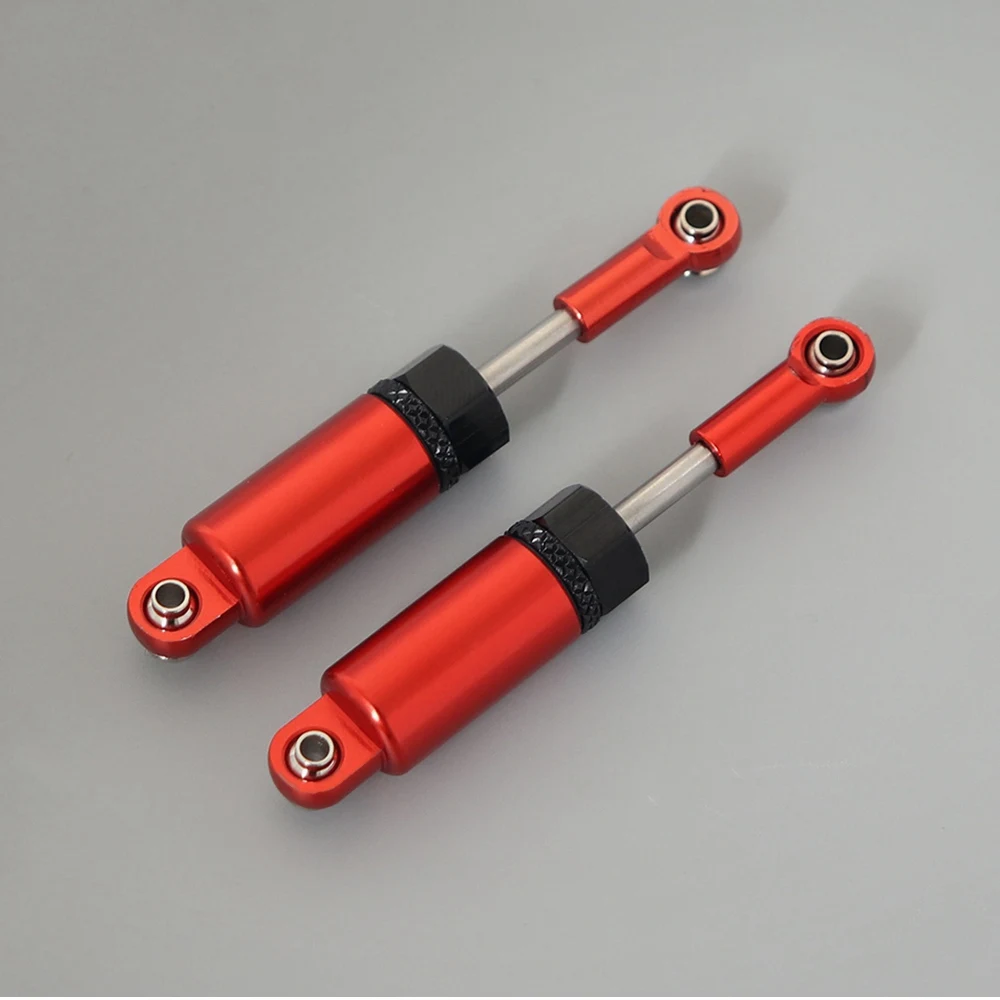 2PCS Aluminum Alloy Shock Absorber Internal Spring for 1/16 RC Crawler WPL B16 B36 C24 C34 MN D90,Red