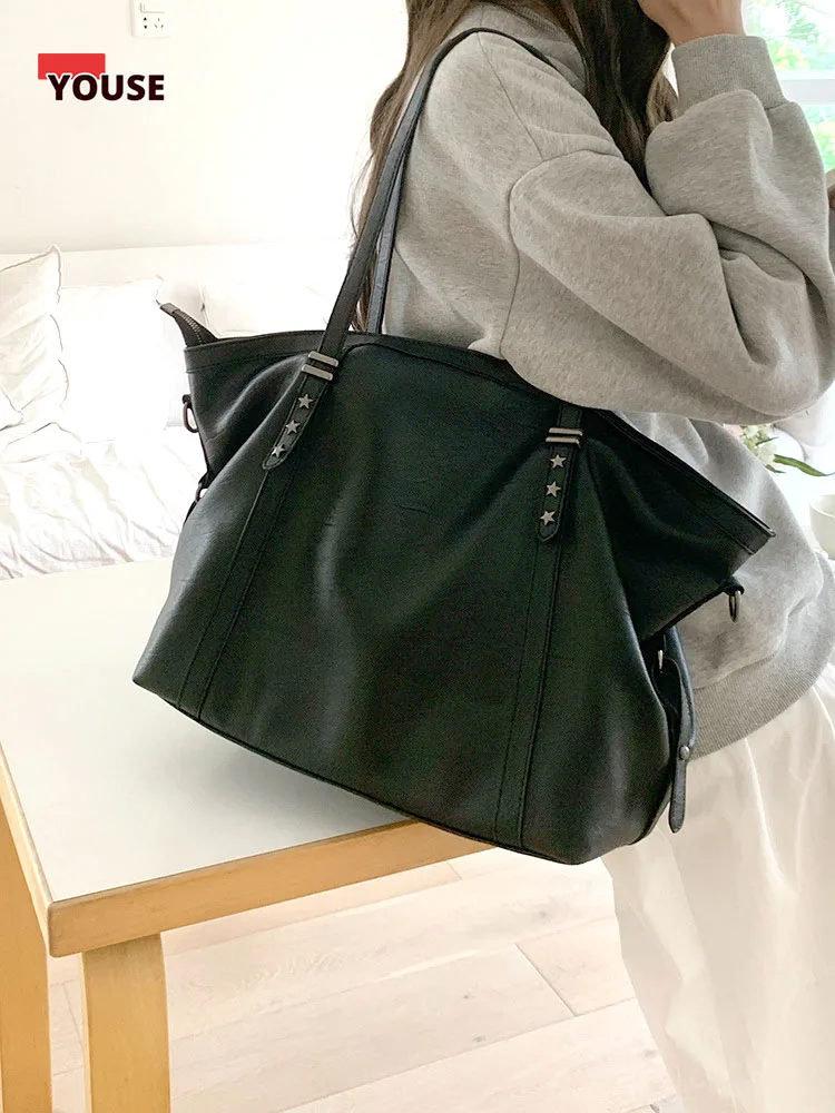 

Large Sized Tote Bags For Women Soft PU Leather 2025 Hobo Shopper Large Capacity Shopper Shoulder Crossbody Bag Handbags