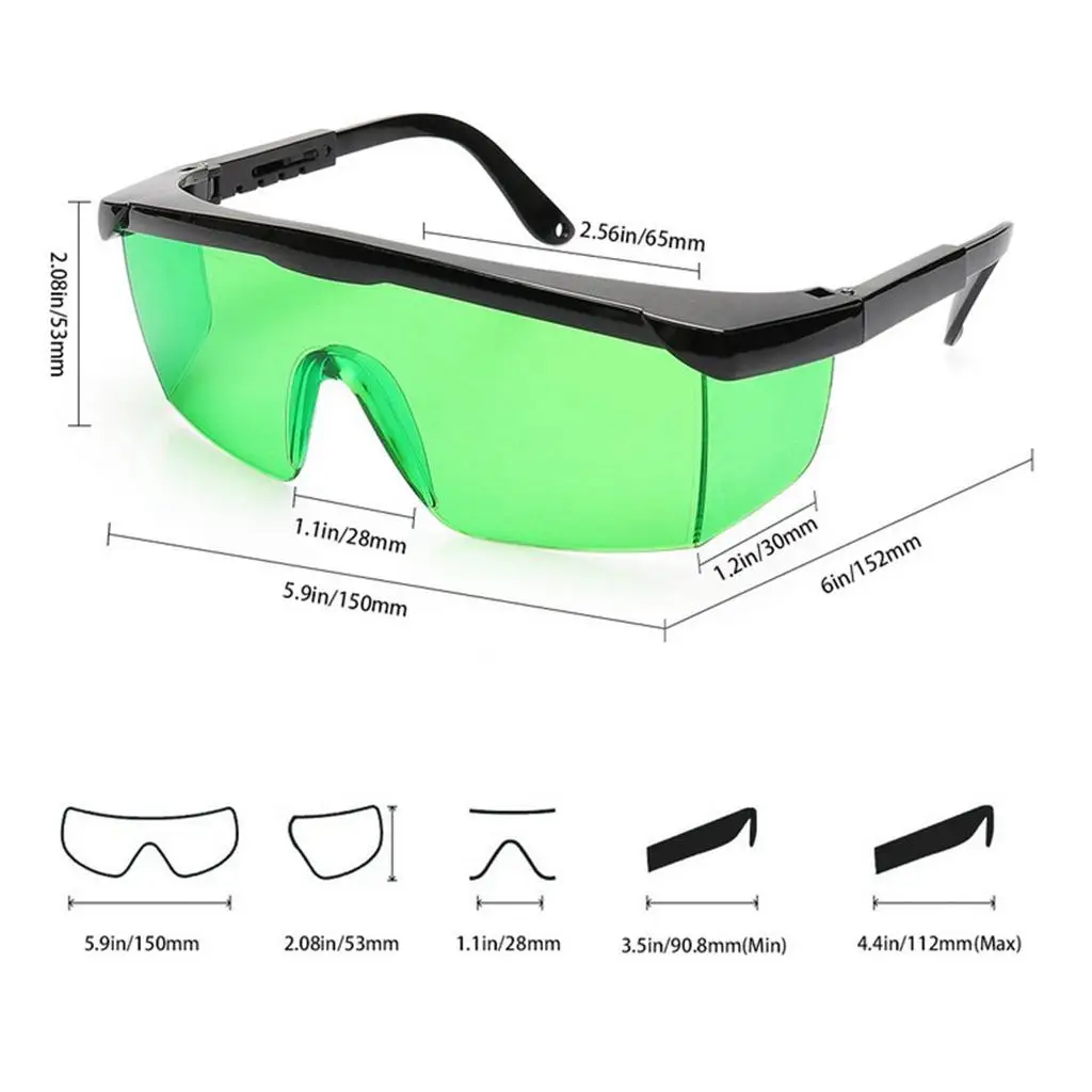 Level Enhancing Safety Goggles Side Adjustable Eyepieces for Engineering and Maintenance Tasks