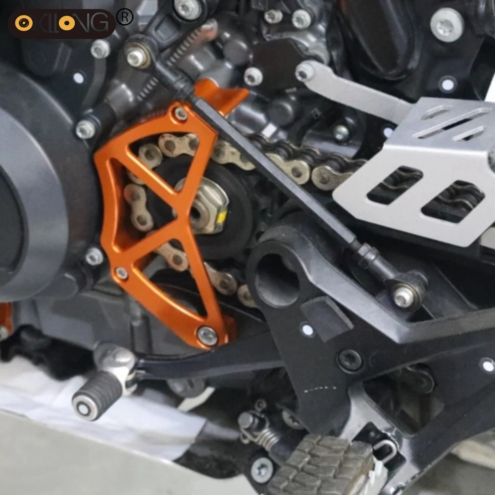 

For 790 890 Adventure S R 790 Duke 890 Duke R 2019 2020 2021 2022 2023 2024 2025 Motorcycle Sprocket Chain Guard Sensor Cover