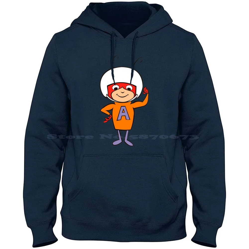 Atom Ant 100% Cotton Hoodie T Shirt Atom Ant Show Cartoons Tv