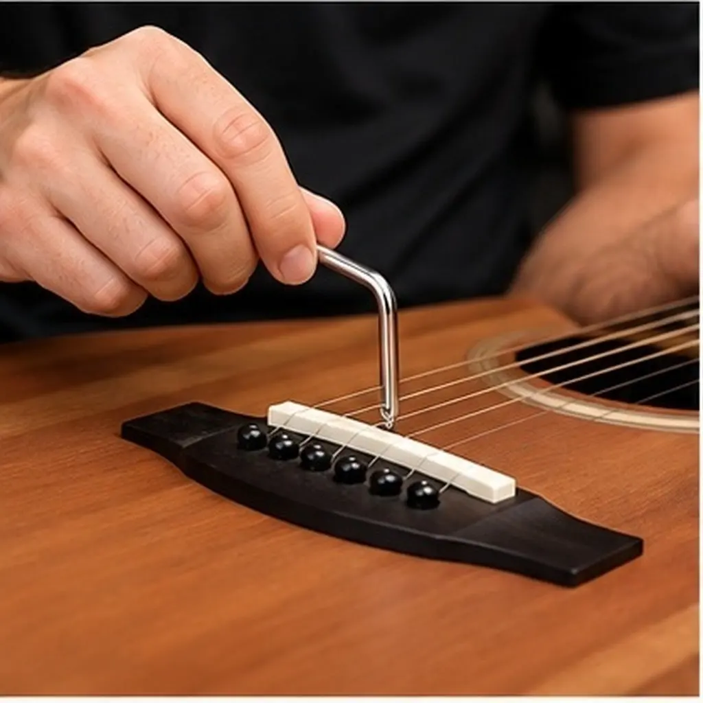 Nut Lower Nut Adjustable Rail Mini Hex Driver White Pom Guitar Bridge Saddle Replacement Parts Kit Tone Upgrade
