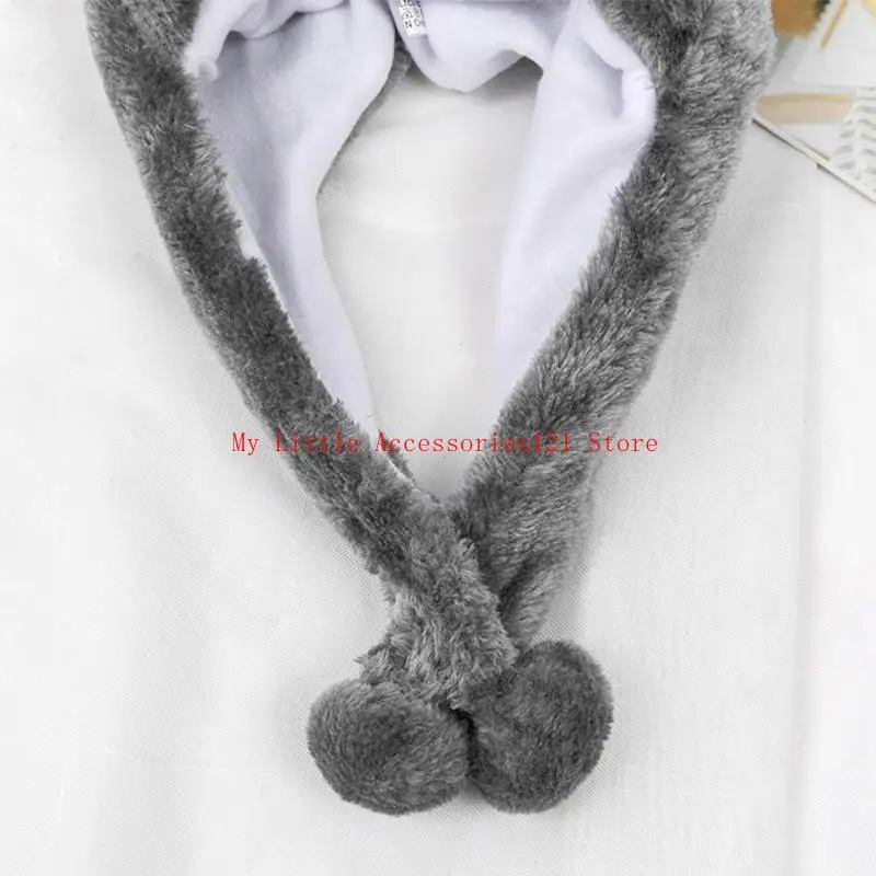 قبعة قطيفة على شكل فيل لطيف قبعة شتوية للثلج قبعة كريتر للبالغين والأطفال في حفلة الهالوين #1