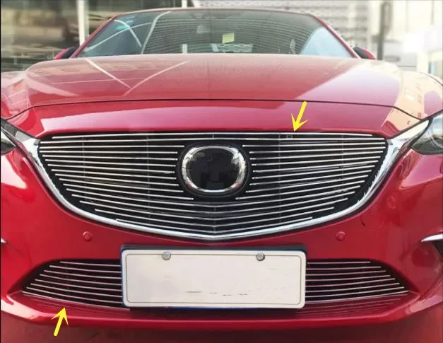 

Для Mazda 6 ATENZA 2017-2019 автомобильная решетка из алюминиевого сплава, модификация, защита от насекомых, украшение, защита, автомобильные аксессуары