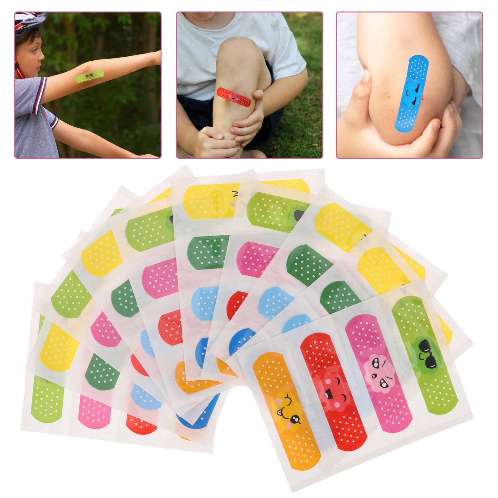 Children's Small Wound Bandage Daily Use Adhesive Strip Portable Cartoon Travel