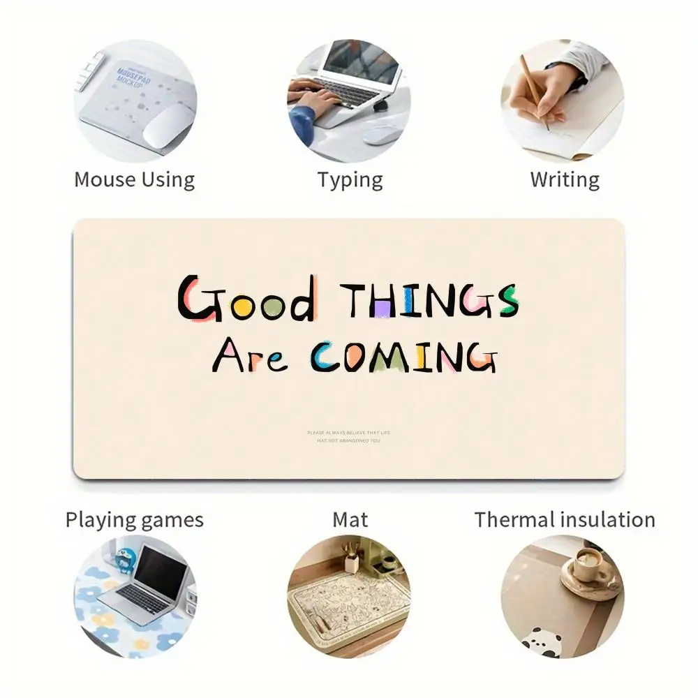 Positive Yourself Design Mouse carpet Pad Large XXL Gaming Rubber mouse Lock Desk mini PC Mat Computer laptop Gamers work office