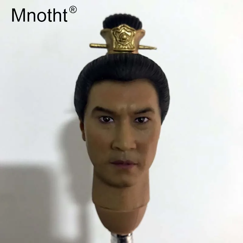 

Mnotht 1:6 Scale Ancient Chinese Soldiers Head Sculpt Model Zhao Yun Calm Version Head Carving For 12in Action Figures m3