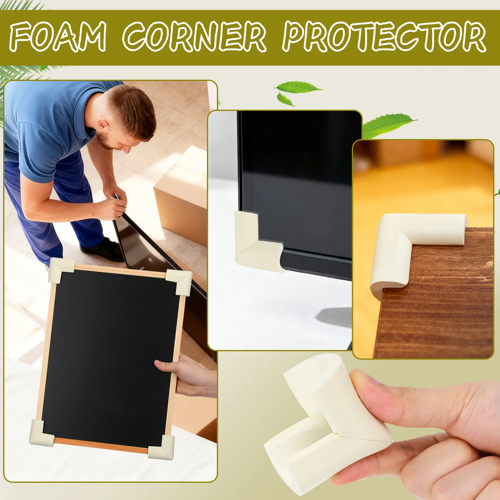 12Pcs Furniture Corner Protector Soft Foam U Shaped Corner Protector for Edge Safety Bumpers Transport