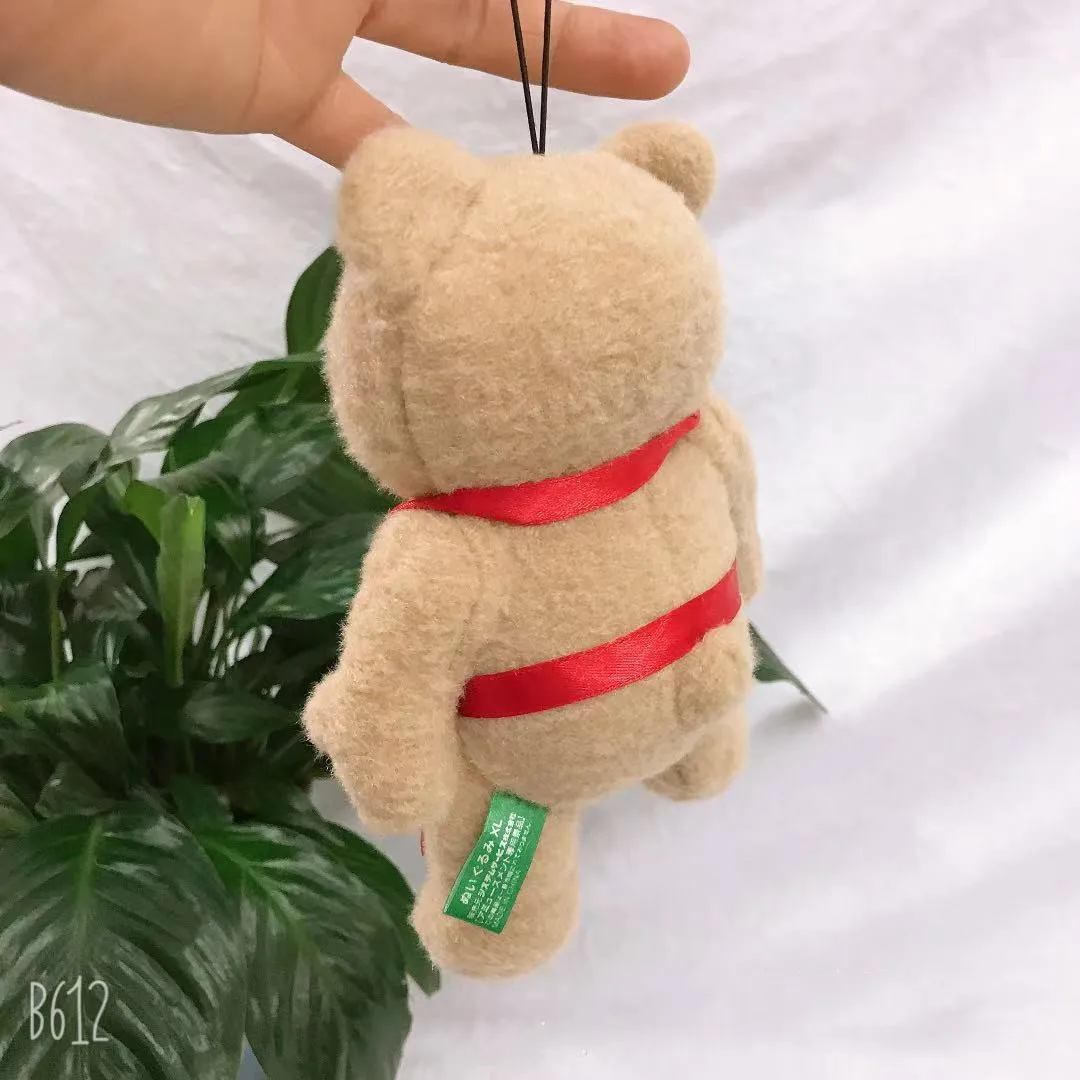 فيلم تيدي بير تيد 2 ألعاب من القطيفة في المئزر حيوانات محشوة ناعمة قلادة قطيفة 18 سم هدية عيد ميلاد لصديق جيد