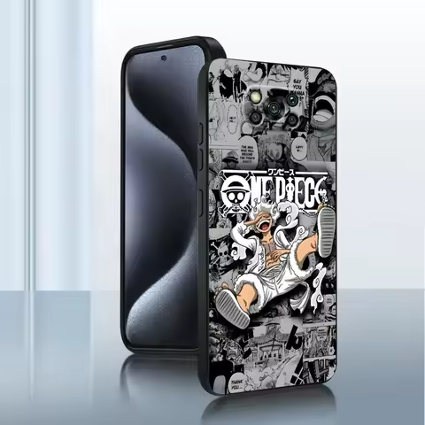 Comic One Piece Phone Case for Poco F3 F7 C40 C50 M3 M4 Pro X5 X7 C71 X3 NFC M5s M7 C75 X4 Pro C51 C61 Soft Shell