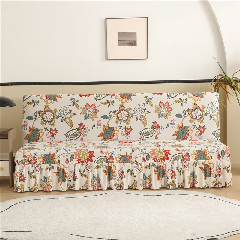 All-Inclusive Sofa Bed Cover, Stretch Futon Slipcovers, Sofa Protector for Kids, Pets, Easy to Wash