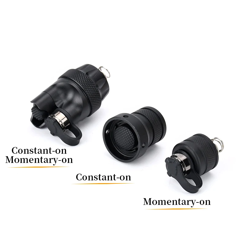 Tactical Surefire DS00 Scout Light Rear Cap Metal Tail Cap Dual Function Pressure Switch Cover Compatible with ST07 SR07 Switch