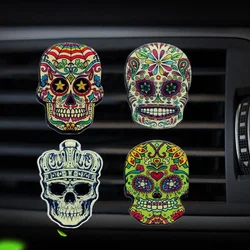 Air Freshener Creative Skull Solid Fragrance Air Conditioner Outlet Clip Car Outlet Perfume Car Ornament Auto Decor