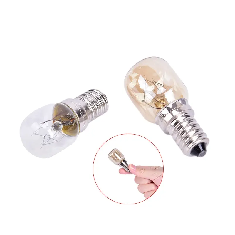 Ampoule à Filament de Tungstène pour Four à Micro-Ondes, Résistante à 220, Haute Température, 15W/25W, E14, 300 V