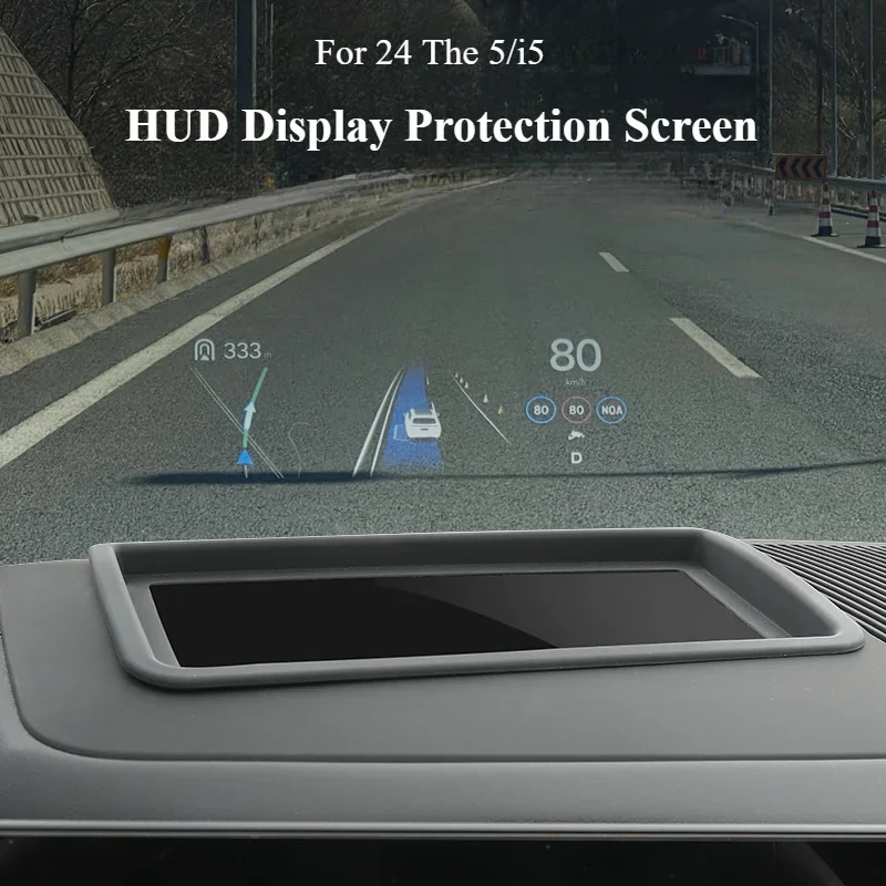 Car Hud Display Protective Cover Head Up Display Protector Cover HD Tempered Glass Anti Reflection For BMW 5 Series i5 G60 2024