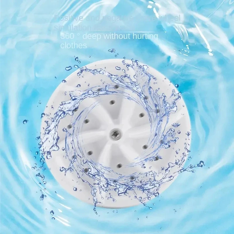 Portable Mini Turbo Washing Machine, Which Can Clean Underwear, Briefs, Socks, Tableware And So On, Is Suitable For Travelin image 6