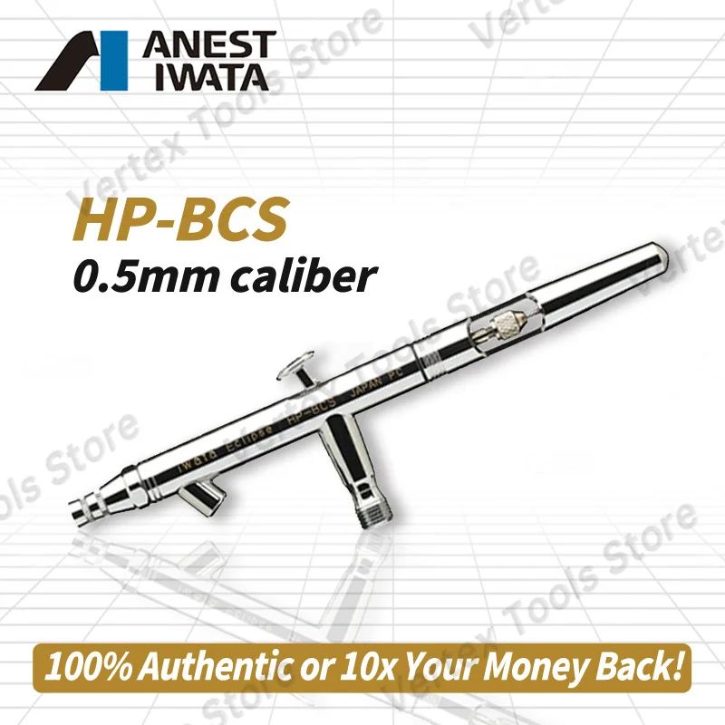 Anest Iwata HP-BCS Eclipse Airbrush 0.5mm Nozzle Professional Spray Tool for Auto Body Paint, Furniture Finish, Coating System