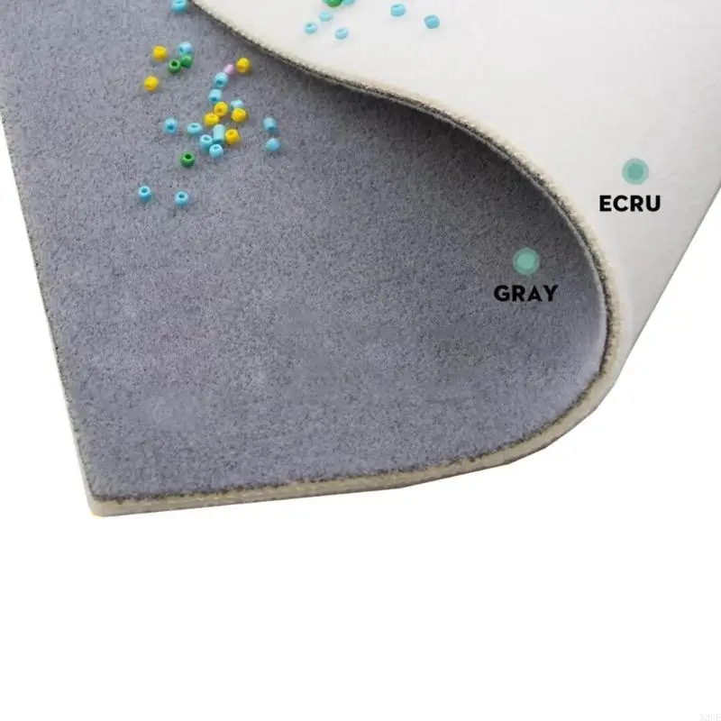 

N2UE 2 Piece Gray and Sponge Bead Mats Beading Trays Jewelry Making Supplies