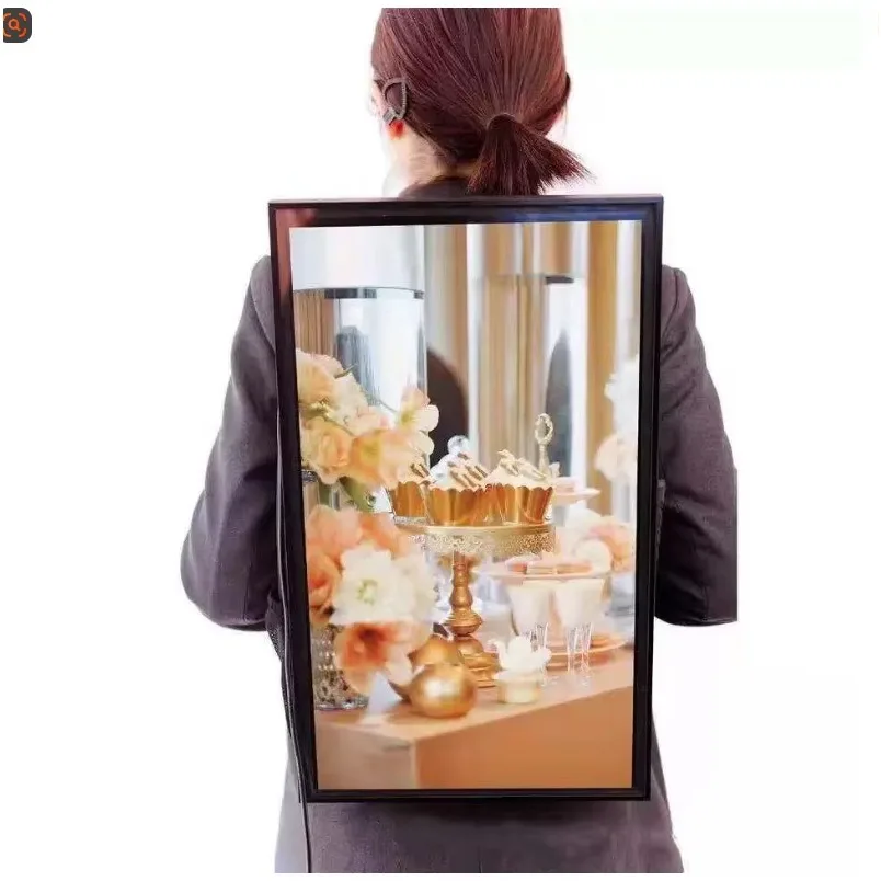 

11-Inch smart LCD backpack, waterproof material, with digital billboard walking body display