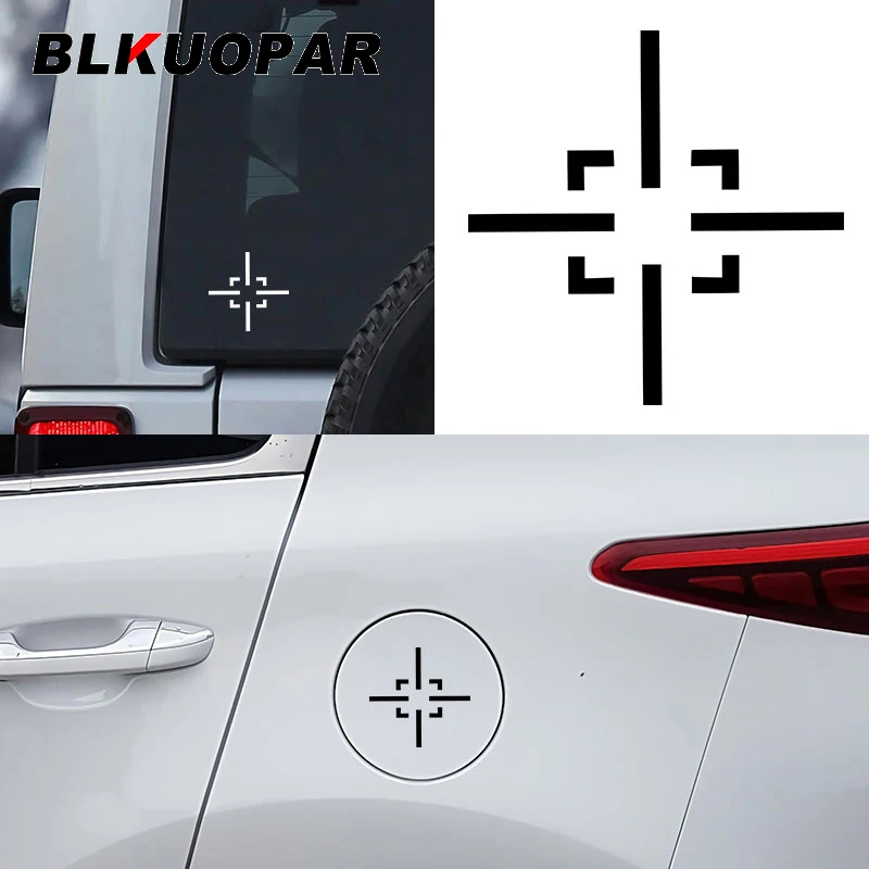 BLKUOPAR for Weapon Aim Hunter Sight Car Stickers Cartoon Vinyl Decals Laptop Windows Air Conditioner Decoration Car Goods