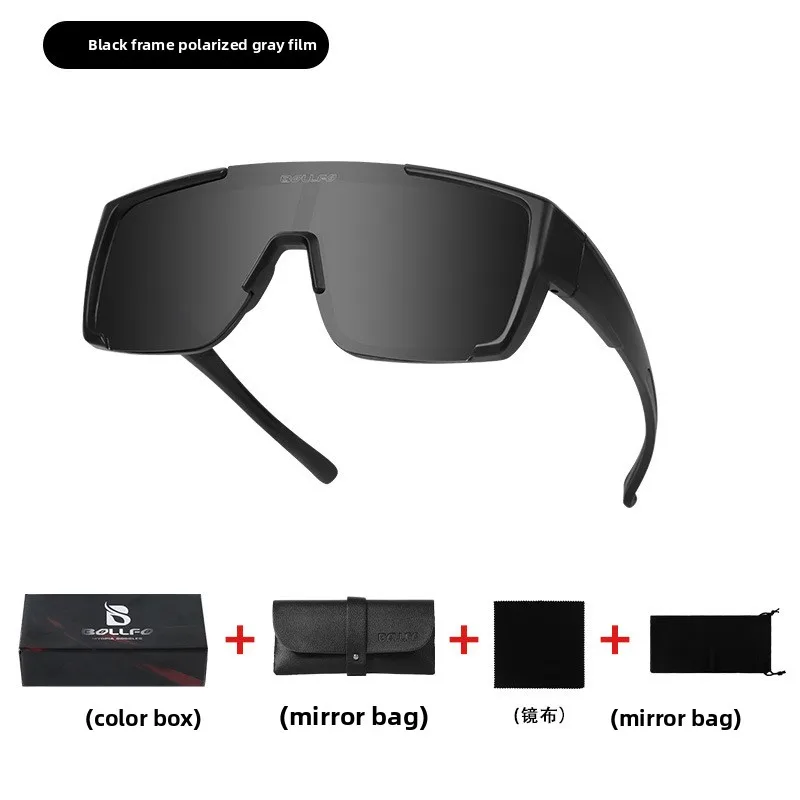 Polarized Cycling Glasses UV400 Over Glasses Fishing Driving Hiking Sports Eyewear Bicycle Goggles