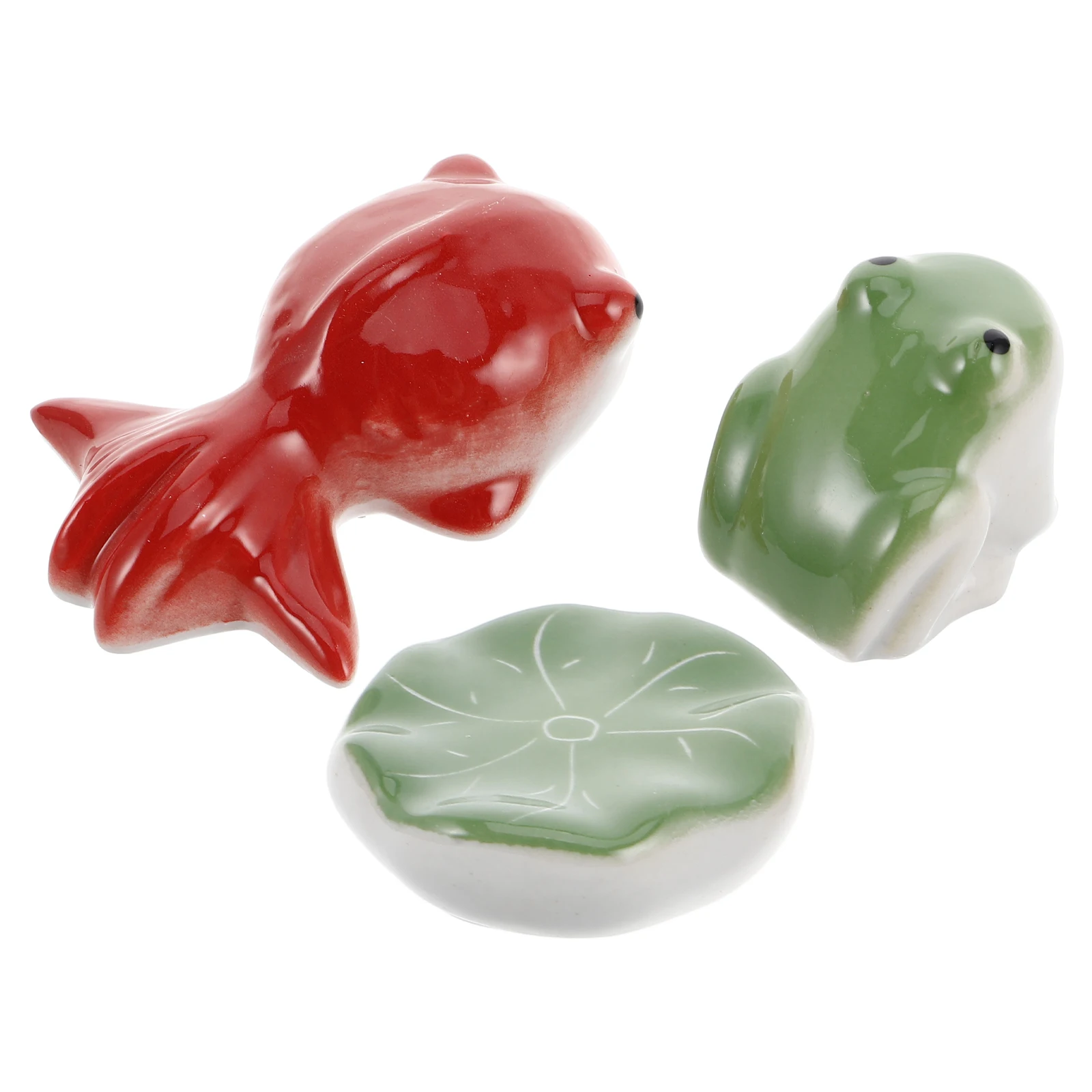 

1 комплект, керамическая плавающая рыбная лягушка, скульптура в виде листьев лотоса, украшение для аквариума, реалистичный плавающий аквариум, подводное ремесло