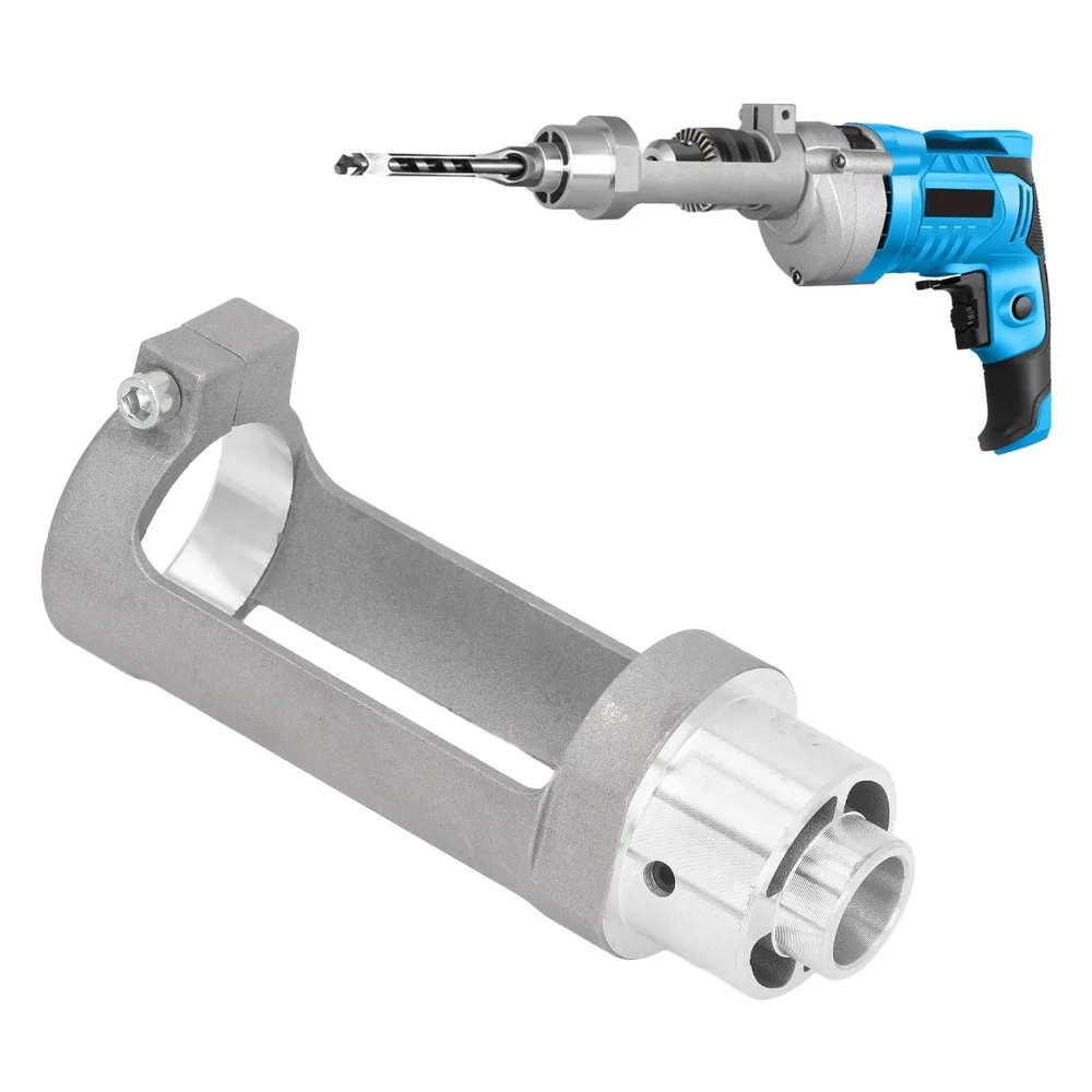 

Aluminium Alloy Square Hole Drill Bit Adapter Cast Aluminum Easy Installation Mortising Attachment Fixed Bracket