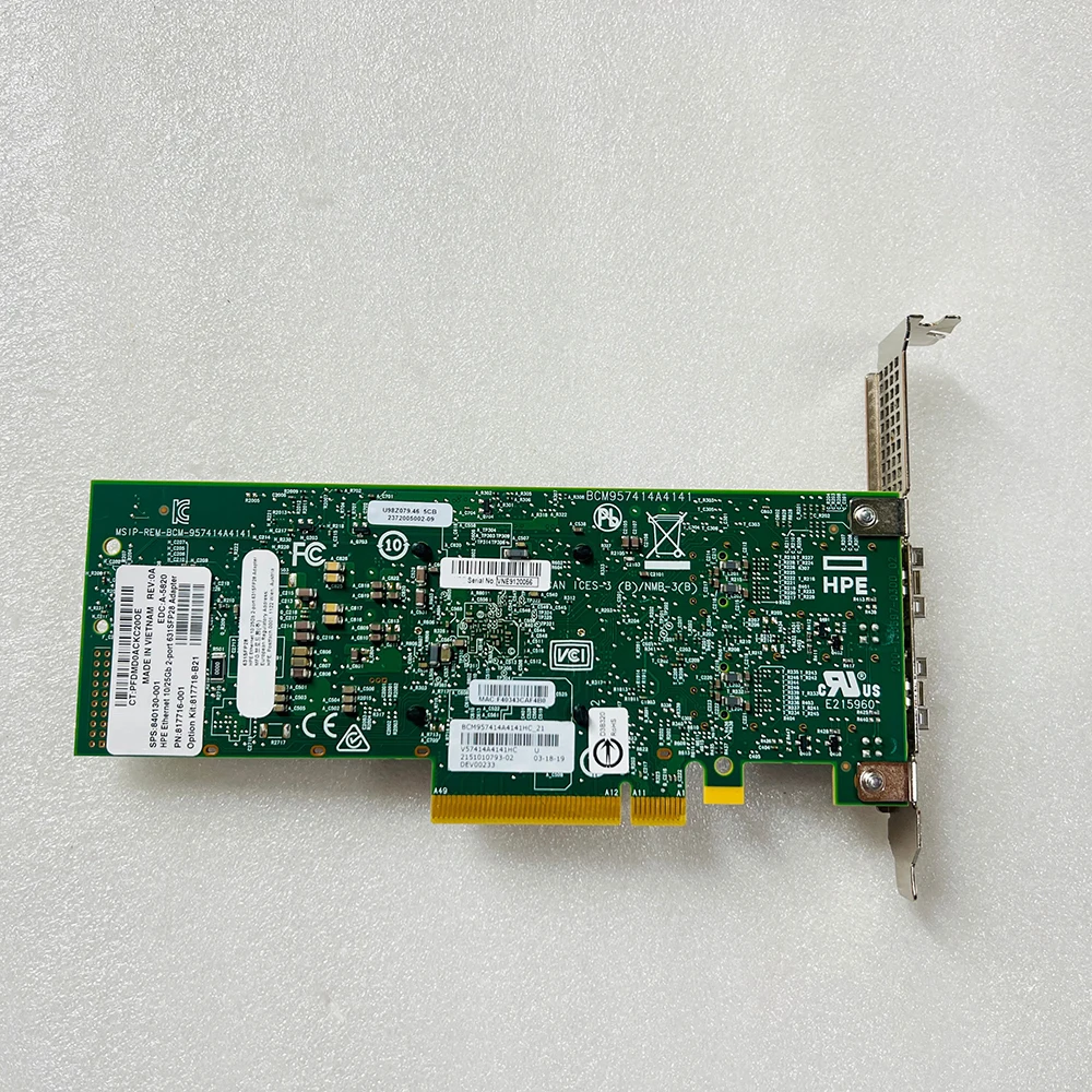 817718-B21 817716-001 840130-001 631SFP28 10/25G Ten Gigabit NIC