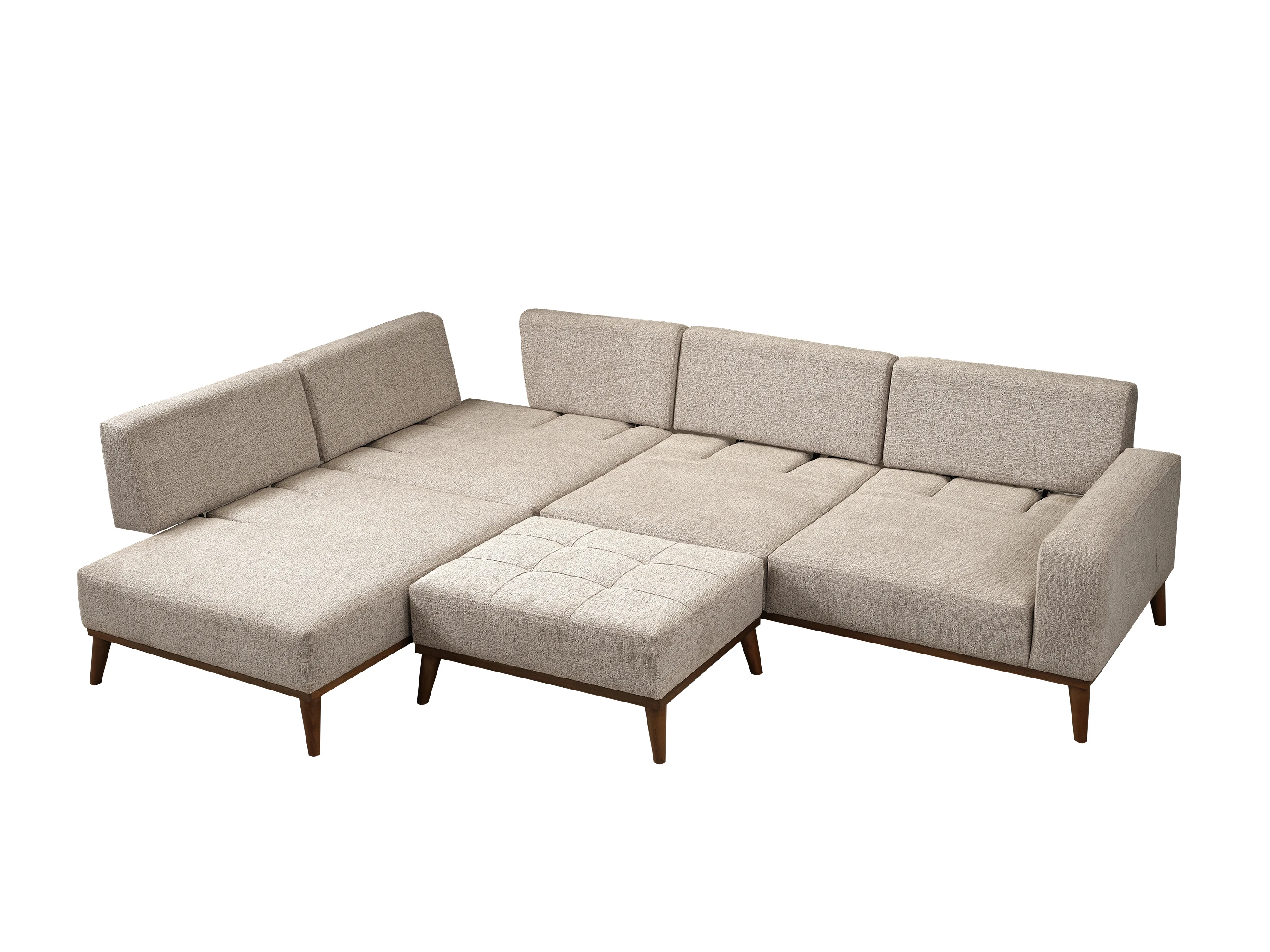 

* Corner Sofa Chesterfield Luxury Modern European Design Modular L Shape Three Seat Sofa Set Wood Apartment Warehouse Kitchen