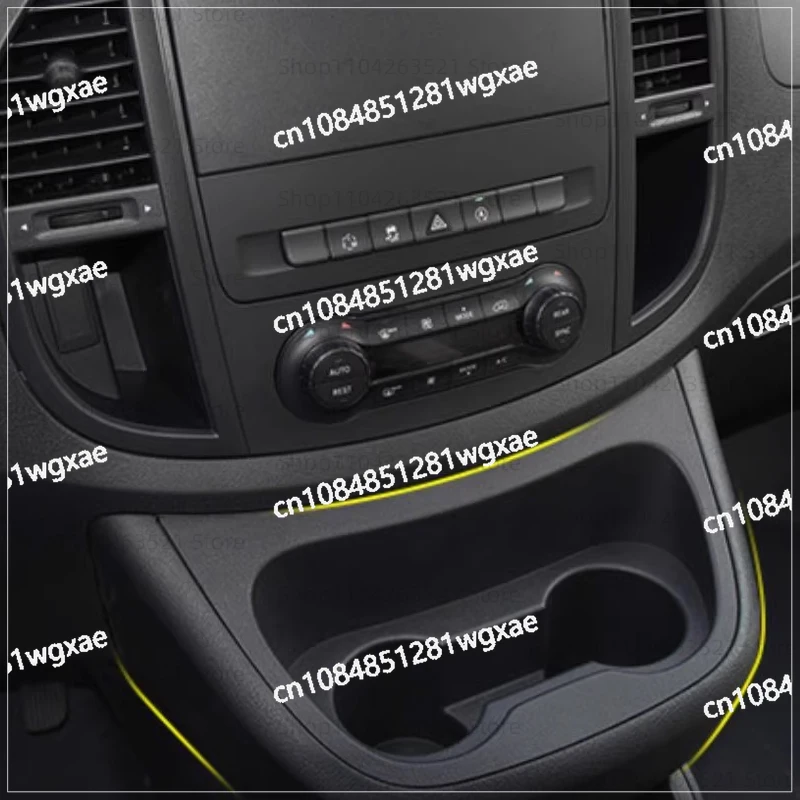 

Vito Metris W447 Beverage Cup Holder Panel Frame Kit for Car Center Console Instrument Panel 2016-2023