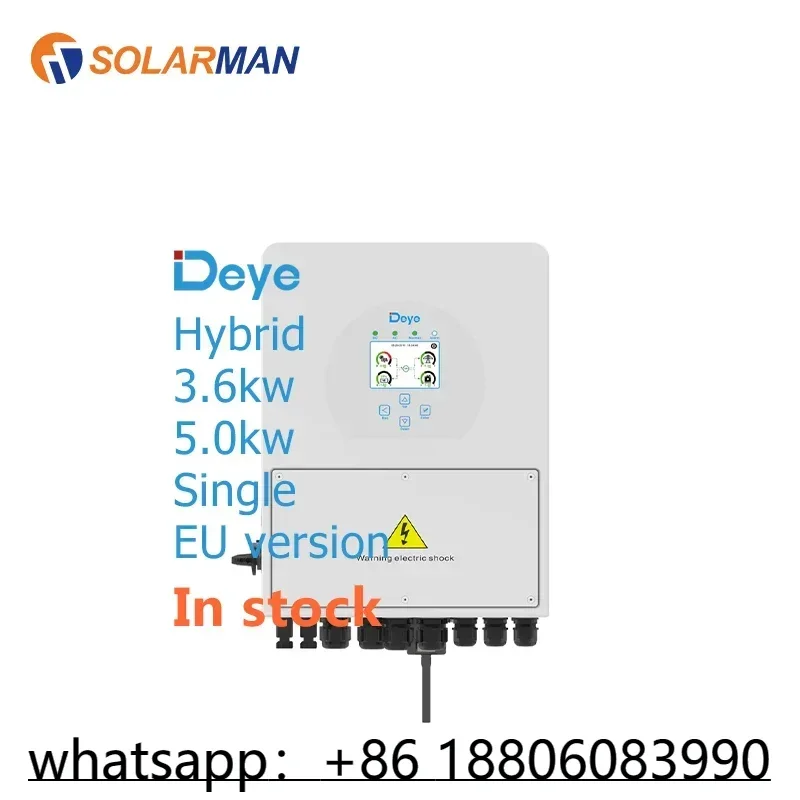 Deye 3kw 3.6kw 5kw 6kw Single Phase Hybrid Solar Inverter inverter deye 5 kw with good price