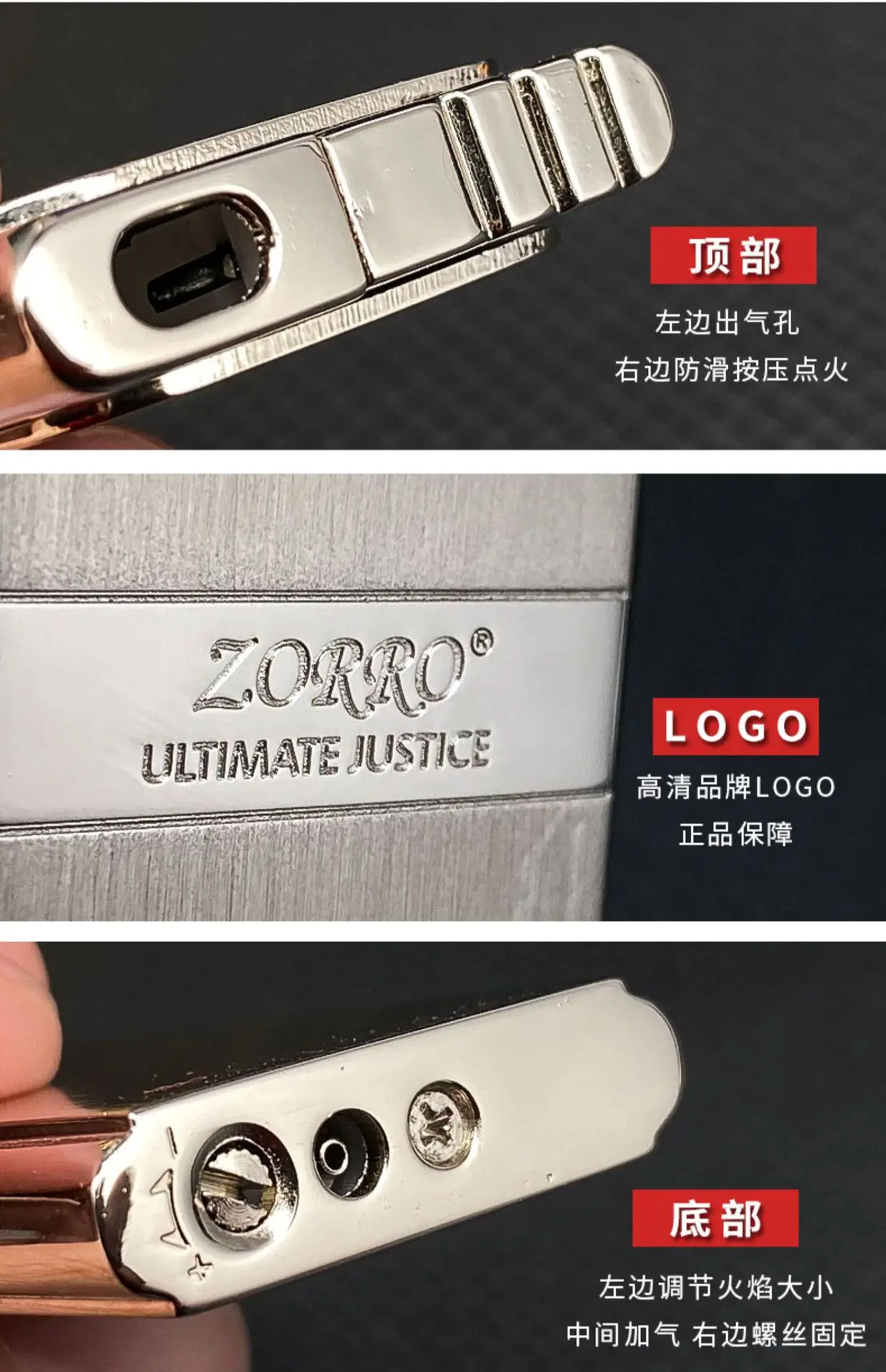 Authentic Silver Brushed Ultra-Thin 8mm Zinc Alloy Gas Electronic Lighter Portable & Stylish Business Accessory for Cigarette view 6