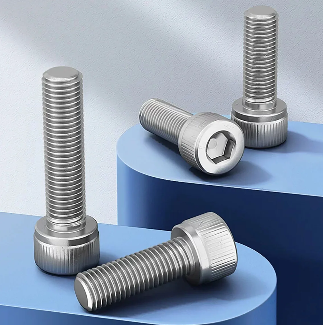 

DIN912 Fine Thread Hexagon Hex Socket Cap Head Screws M6 M8 M10 304 Stainless Steel Allen Bolts Pitch 0.75/1.0/1.25mm