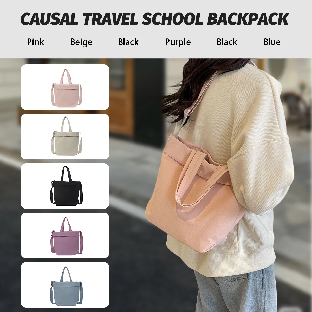 

2025 Новая дорожная сумка-тоут, нейлоновая легкая сумка через плечо, повседневная портативная сумка через плечо, женская сумка для покупок и игр, сумка для мамы и ребенка