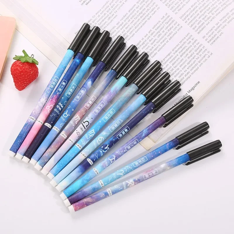 20Pcs Wholesale creative starry sky neutral pen, student exam cute constellation stationery pen