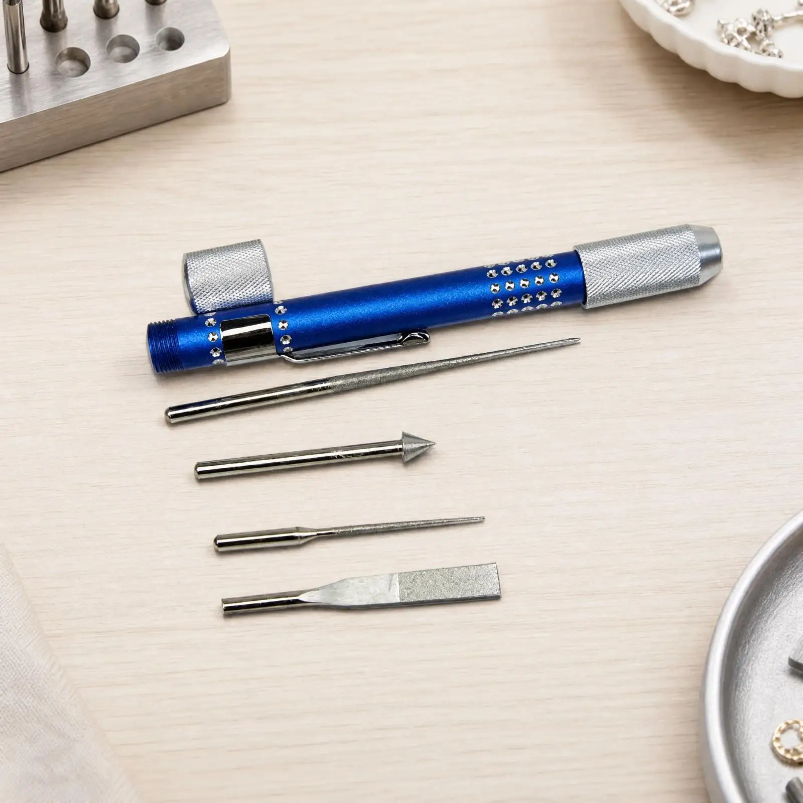 Professional Jeweler Tool Diamond Coated Expanding Grindin Pen for Jewelry Making Repair and Glass Processing