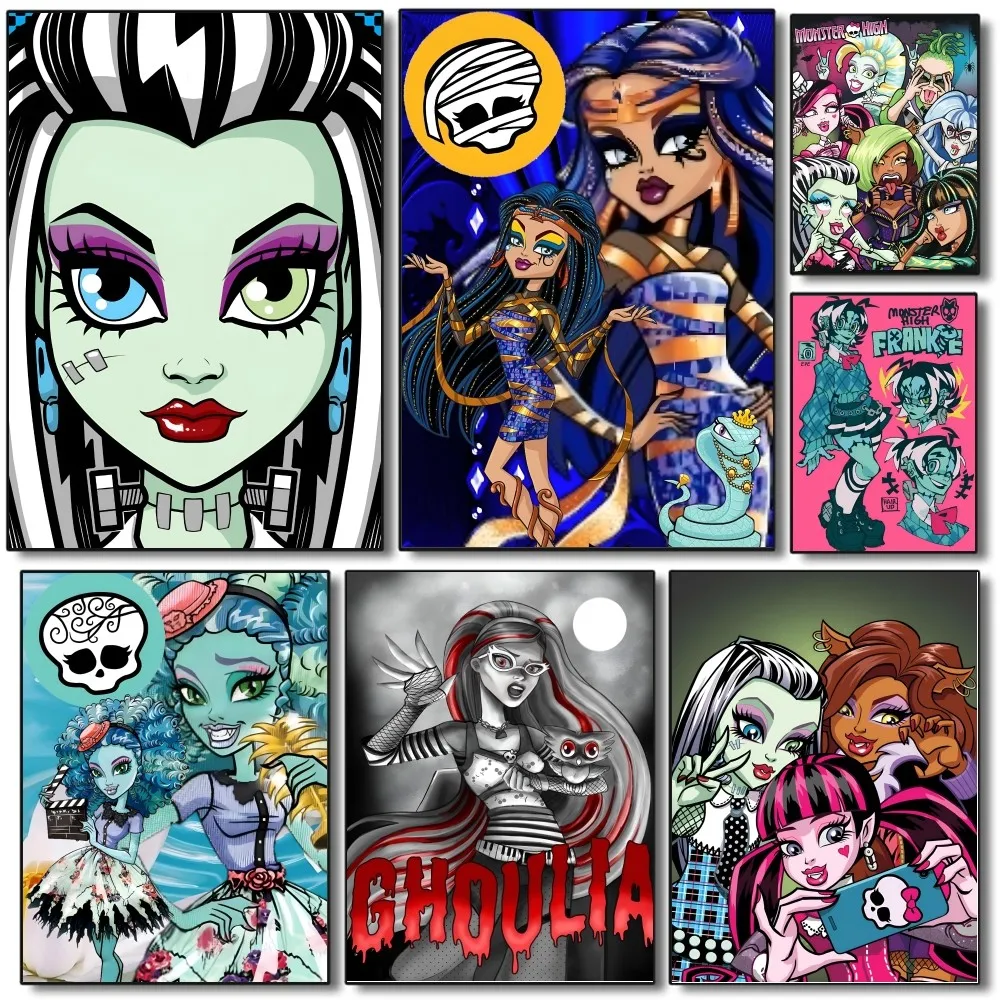 1 قطعة الكرتون الوحش عالية المشارك ورقة طباعة غرفة المعيشة المنزلي غرفة نوم مدخل بار مطعم مقهى الفن اللوحة الديكور #1